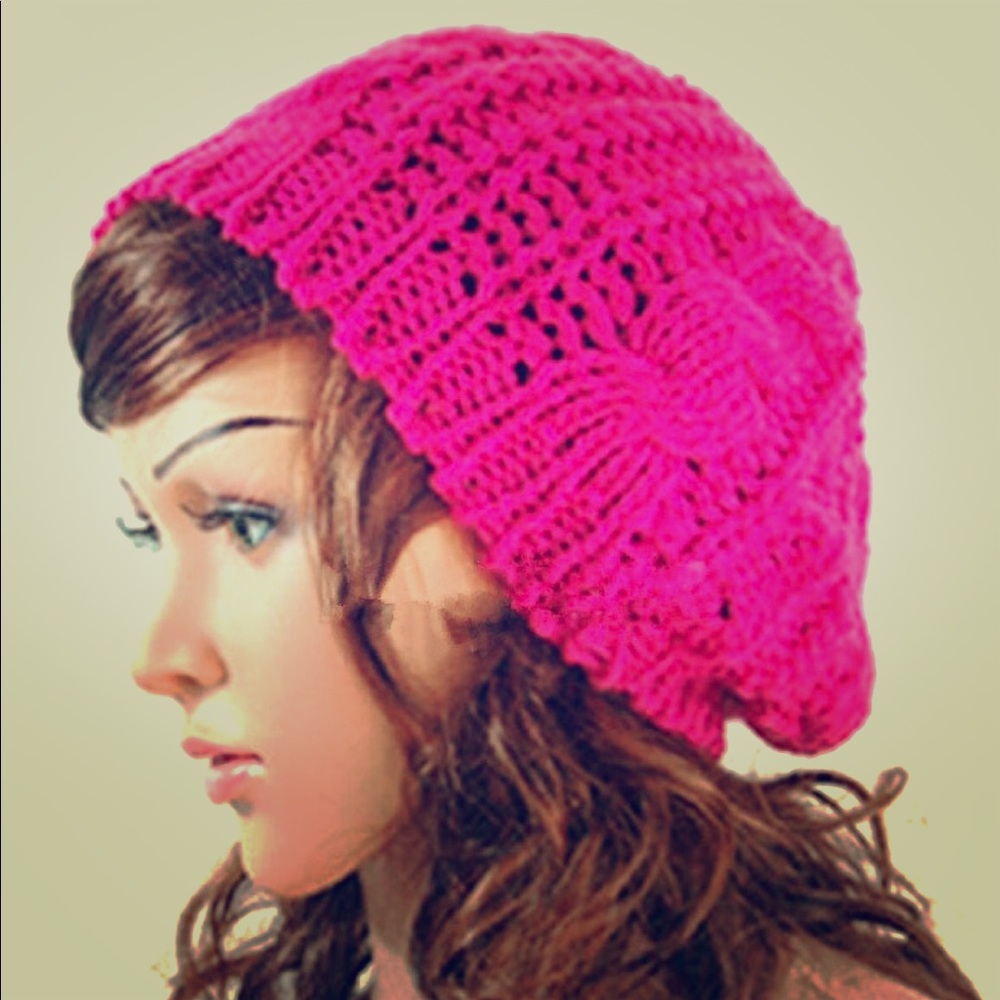 🍀Braided Baggy Beanie